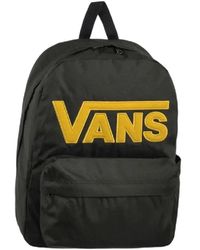 Vans - Städtischer Schwarzer Rucksack Mit Gelbem Logo - Lyst