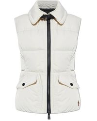 Moncler - Jassen ,Leer Performance & Style Ski Vest - Lyst