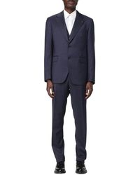Tagliatore - Einreiher-Anzug + Blaue Weste - Lyst