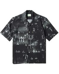 Aries - Hawaiianischer stil schwarzes hemd - Lyst