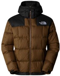 The North Face - Fitness ,Bruin ,Gewatteerde Jas Met Capuchon - Lyst