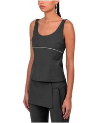 Paloma Wool - Tops ,Grijs ,Wol Isee Top Met Ritsdetail - Lyst