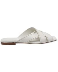 Tod's - Sandalen Mit Eckiger Spitze Und Gekreuzten Riemen - Lyst