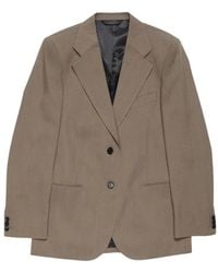 Acne Studios - Jassen ,Groen ,Wol Single-Breasted Colbert - Lyst
