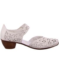 Rieker - Weiße Slip-On Schuhe Für Frauen - Lyst