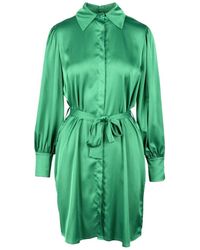 Think! - Kleedjes ,Groen ,Polyester Polyester Damesjurk - Lyst