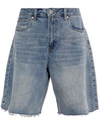 Gestuz - Korte Broeken ,Blauw ,Denim Gznoma Denim Shorts - Lyst