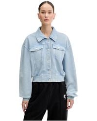 Moschino - Jassen ,Blauw ,Denim Denim Jacket - Lyst