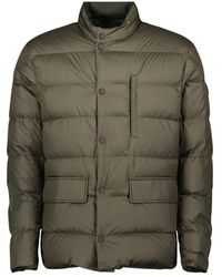 Moncler - Jassen ,Groen ,Leer Ouille Reversible Short Down Jacket - Lyst