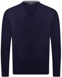 Gran Sasso - Truien & Vesten ,Blauw ,Wol Pullover M/L 55115 - Lyst