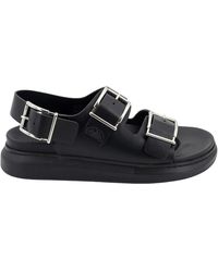McQueen - Sandalias Con Tira De Hebilla - Lyst