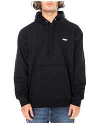 Obey - Hoodies & Sweatvesten ,Zwart ,Katoen Bold Hood Fleece - Lyst