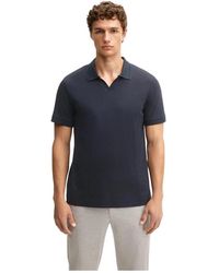 Joop! - Polo Shirt Van Katoen Met Vierkante Textuur - Lyst