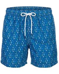 Fedeli - Badmode ,Blauw ,Polyester Madeira Airstop - Lyst