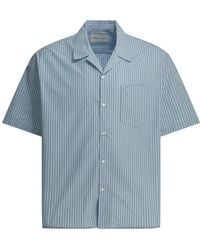 Ami Paris - Overhemden ,Blauw ,Katoen De Coeur Boxy Shirt - Lyst