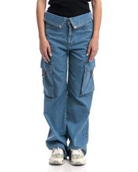 Liu Jo - Jeans con bolsillos cargo y cintura alta - Lyst
