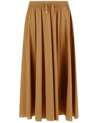 Herno - Rokken ,Bruin ,Nylon Lichtgewicht Nylon Stretch Rok - Lyst
