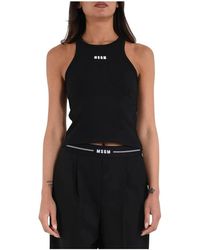 MSGM - Sleeveless Tops - Lyst