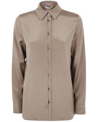 Max Mara - Zijden Avion Klassieke Shirt - Lyst