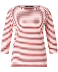 Windsor. - Gestreepte 3/4 Mouw Shirt - Lyst