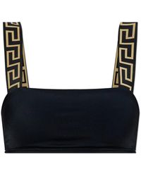 Versace - Badmode ,Zwart ,Badpak Top - Lyst