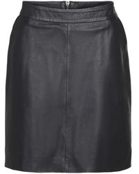 Btfcph - Zwarte Leren Pencil Rok - Lyst