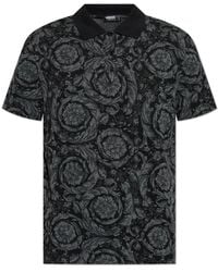 Versace - Barocco Poloshirt - Lyst