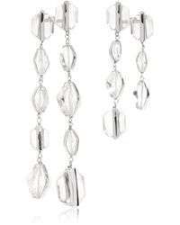 Jil Sander - Accessoires ,Grijs ,Oorbellen Met Hangers - Lyst