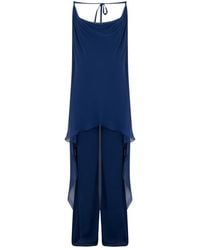 Alberta Ferretti - Jumpsuits & Playsuits ,Blauw ,Jumpsuits & Playsuits - Lyst
