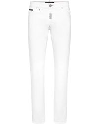 Philipp Plein - Jeans ,Wit ,Denim Klassieke Five-Pocket Jeans - Lyst