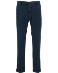 Incotex - Broeken ,Blauw ,Stijlvolle Broek Voor Mannen - Lyst