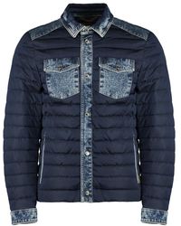 Moorer - Jassen ,Blauw ,Denim Denim Donsjack Met Ganzendons - Lyst