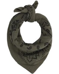 Neo Noir - Accessoires ,Groen ,Wol Adelina Paisley Gebreide Sjaal - Lyst