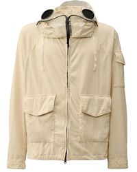C.P. Company - Explorer Jersey Jacke Ecru - Lyst