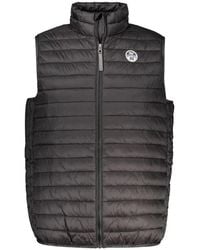 North Sails - Schwarze polyamidjacke mit reißverschluss - Lyst