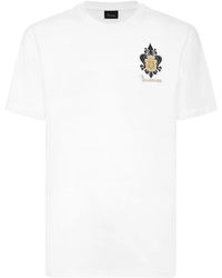 Billionaire - Tops ,Wit ,Katoen T-Shirt Ronde Hals - Lyst
