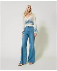 Twin Set - Jeans > flared jeans - Lyst
