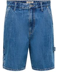 Only & Sons - Denim Shorts - Lyst