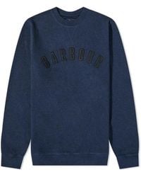 Barbour - Hoodies & Sweatvesten ,Blauw ,Katoen Debson Sweatshirt - Lyst