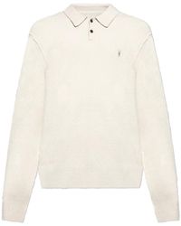 AllSaints - Tops ,Wol Polo Statten - Lyst