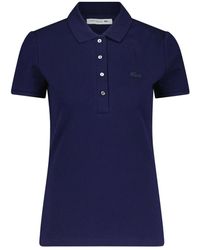 Lacoste - Logo applique slim-fit polo shirt - Lyst