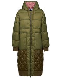 OOF WEAR - Bicolor Nylon Parka Met Ribgebreide Manchetten - Lyst