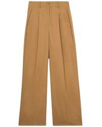 Oltre - Palazzo-Hose Aus Fließendem Stoff - Lyst