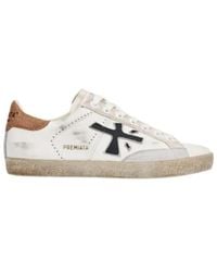 Premiata - Leder Sneakers Steven Mit Wildleder Detail - Lyst
