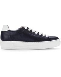 Gabor - Schoenen ,Blauw ,Leer Lace-Up Sneaker - Lyst