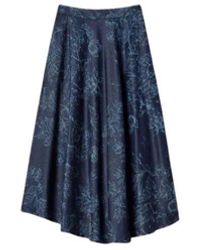 Twinset - Blumiger Langer Jeansrock - Lyst