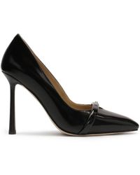 Kazar - Schoenen ,Zwart ,Leer Zwarte Pumps Met Hoge Hak En Stiletto Neus - Lyst