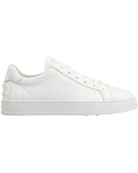 Tod's - Weiße sneakers aus kalbsleder mit gummisohle - Lyst