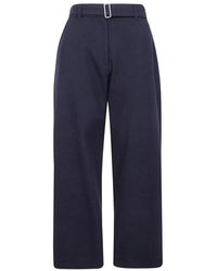 Studio Nicholson - Doring Wide Leg Belted Pants - Lyst