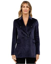 Circolo 1901 - Fluwelen Double-Breasted Jas - Lyst